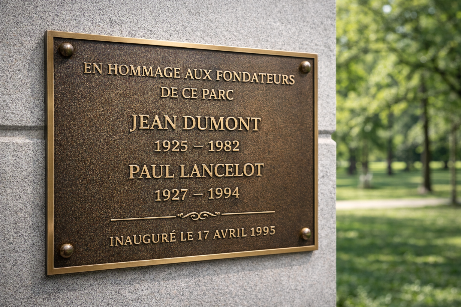 Plaque commémorative